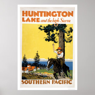 Huntington Lake en de Sierras Poster