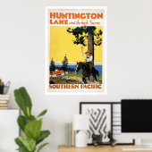 Huntington Lake en de Sierras Poster (Thuiskantoor)