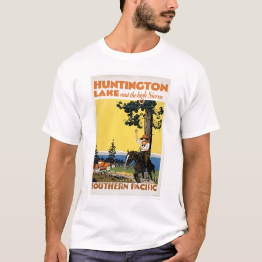 Huntington Lake en de Sierras T-shirt (Voorkant)