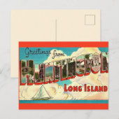 Huntington Long Island Begroetingskaart Briefkaart (Voorkant / Achterkant)