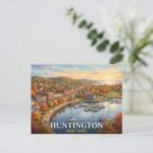 Huntington New York Reizen Briefkaart (Staand voorkant)