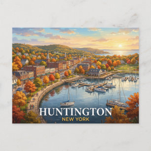 Huntington New York Reizen Briefkaart