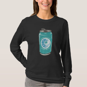 Huntington State Beach Californië Ca Blikje Bier F T-shirt