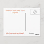 Huntington-strand bij Sunset Briefkaart (Achterkant)