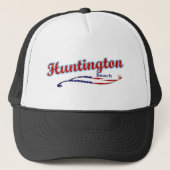 Huntington-strand Trucker Hat Pet (Voorkant)