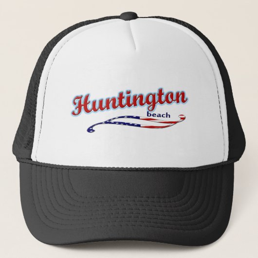 Huntington-strand Trucker Hat Trucker Pet (Voorkant)