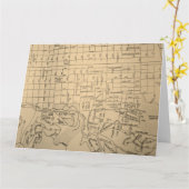 Huntington, Vintage Kaart WV (Gele Bloem)