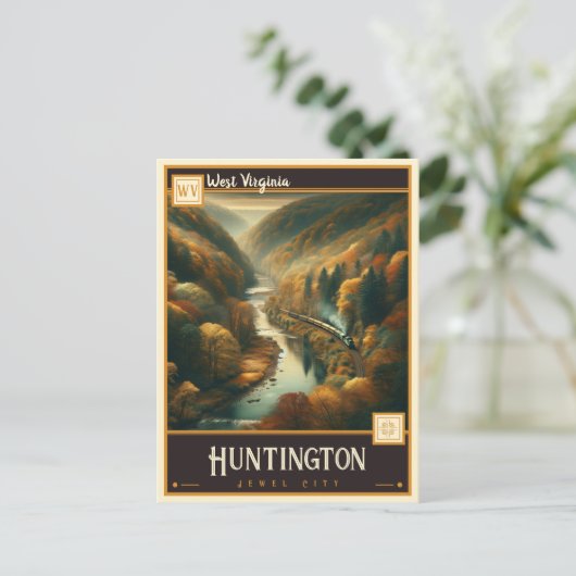 Huntington, West Virginia |  Briefkaart (Staand voorkant)