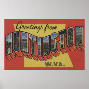 Huntington, West Virginia - Grote Letter-scènes Poster