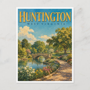 Huntington West Virginia Ritter Park GeoSaga Briefkaart