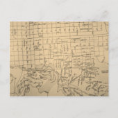 Huntington, WV  Map Briefkaart (Voorkant)