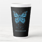 Huntington's Disease Awareness Butterfly Latte Mok (Voorkant)