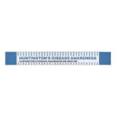 Huntington's Disease Awareness Pattern Ribbon Grosgrain Lint (Voorkant)