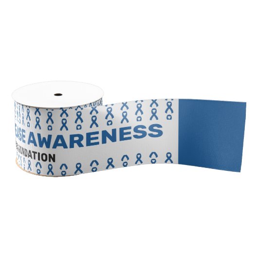 Huntington's Disease Awareness Pattern Ribbon Grosgrain Lint (Spoel)