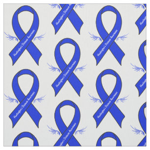 Huntington's Disease Awareness Ribbon met Wings Stof