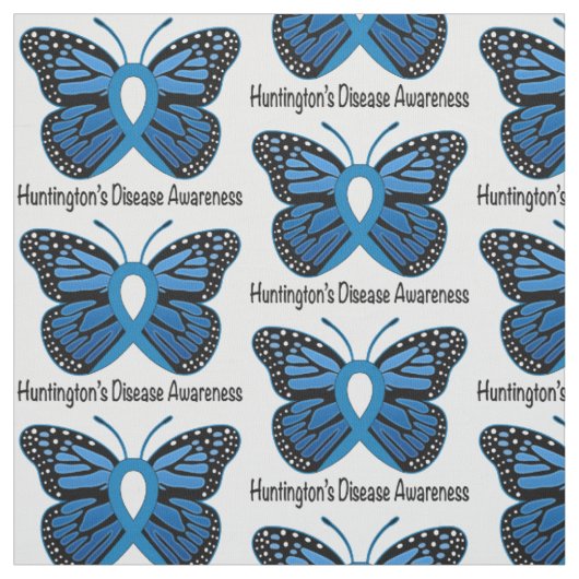 Huntington's Disease Butterfly of Hope Stof (Swatch)