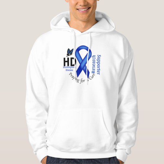 Huntington's Disease HD Awareness Research Support Hoodie (Voorkant)