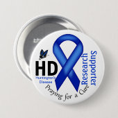 Huntington's Disease HD Awareness Research Support Ronde Button 7,6 Cm (Voorkant /achterkant)