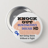 Huntington's Disease HD Awareness Ronde Button 7,6 Cm (Voorkant /achterkant)
