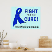 Huntington's strijd tegen de ziekte van Cure Poster (Keuken)