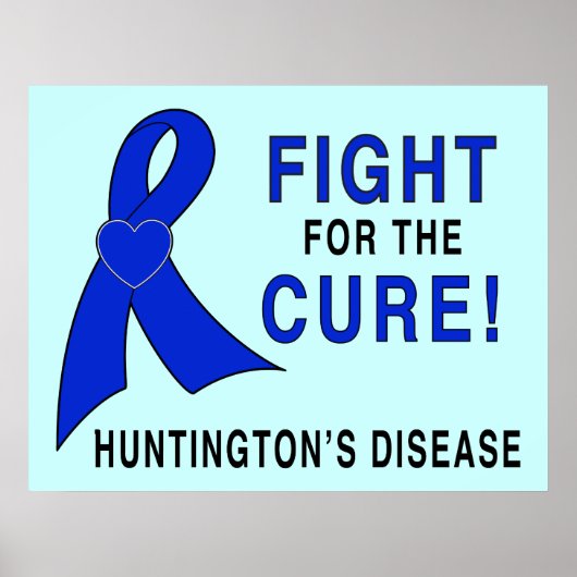 Huntington's strijd tegen de ziekte van Cure Poster (Voorkant)