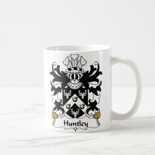 Huntley Family Crest Koffiemok (Rechts)