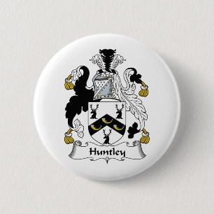 Huntley Family Crest Ronde Button 5,7 Cm