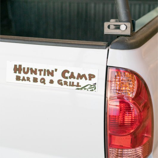 Huntn' Camp BarBQ & Grill Bumpersticker (Op Truck)