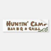 Huntn' Camp BarBQ & Grill Bumpersticker (Voorkant)