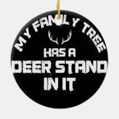 Huntress jaagt op de slaapstand van de familie keramisch ornament (Achterkant)