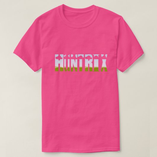 HUNTRIX Glitch Tech Neon T-Shirt – Futuristische C (Design voorkant)
