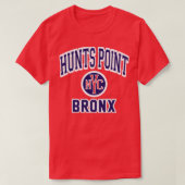 Hunts Point Bronx Nyc Varsity Style 2 T-shirt (Design voorkant)