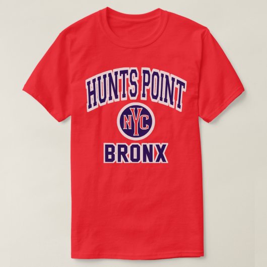 Hunts Point Bronx Nyc Varsity Style 2 T-shirt (Design voorkant)