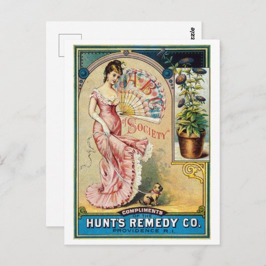 Hunt's Remedy Company Advertisement Briefkaart (Voorkant / Achterkant)