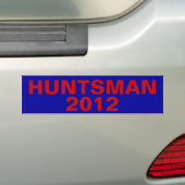 Huntsman 2012 bumpersticker (Op auto)