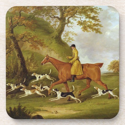 Huntsman and Hounds, 1809 (olie op doek) Bier Onderzetter (Voorkant)