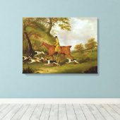 Huntsman and Hounds, 1809 (olie op doek) Canvas Afdruk (Insitu (Houten vloer))