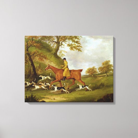 Huntsman and Hounds, 1809 (olie op doek) Canvas Afdruk (Voorkant)
