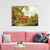 Huntsman and Hounds, 1809 (olie op doek) Canvas Afdruk (Insitu (Woonkamer))