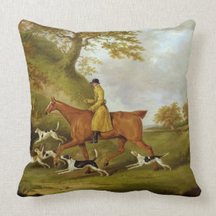 Huntsman and Hounds, 1809 (olie op doek) Kussen