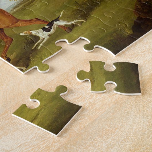 Huntsman and Hounds, 1809 (olie op doek) Legpuzzel (Zijkant)