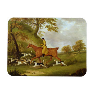 Huntsman and Hounds, 1809 (olie op doek) Magneet