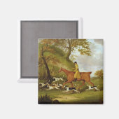 Huntsman and Hounds, 1809 (olie op doek) Magneet (Voorkant / Achterkant)