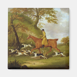 Huntsman and Hounds, 1809 (olie op doek) Magneet