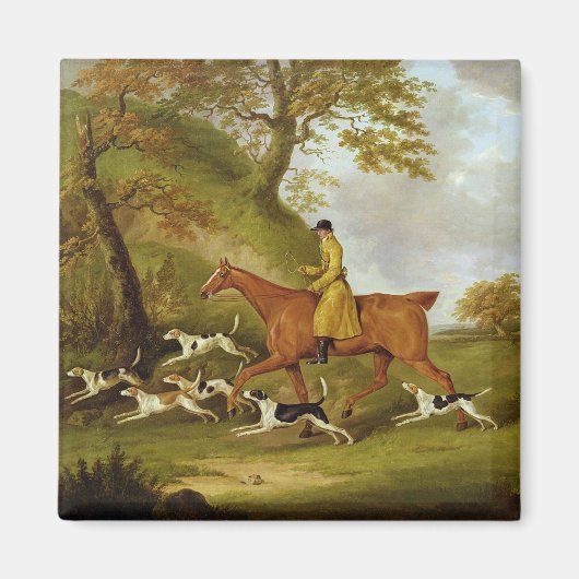 Huntsman and Hounds, 1809 (olie op doek) Magneet (Voorkant)