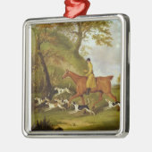 Huntsman and Hounds, 1809 (olie op doek) Metalen Ornament (Links)