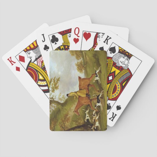 Huntsman and Hounds, 1809 (olie op doek) Speelkaarten (Achterkant)