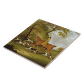 Huntsman and Hounds, 1809 (olie op doek) Tegeltje (Zijkant)