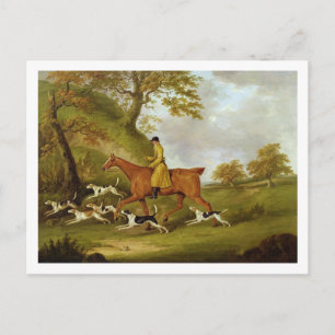 Huntsman en Honden, 1809 (olie op canvas) Briefkaart