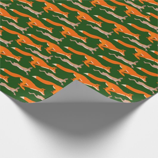 Huntsman Fox en Hare Hunting Sports Cadeaupapier (Hoek)